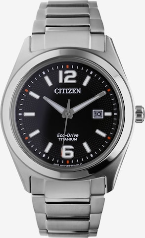 Montre à affichage analogique CITIZEN en argent : devant