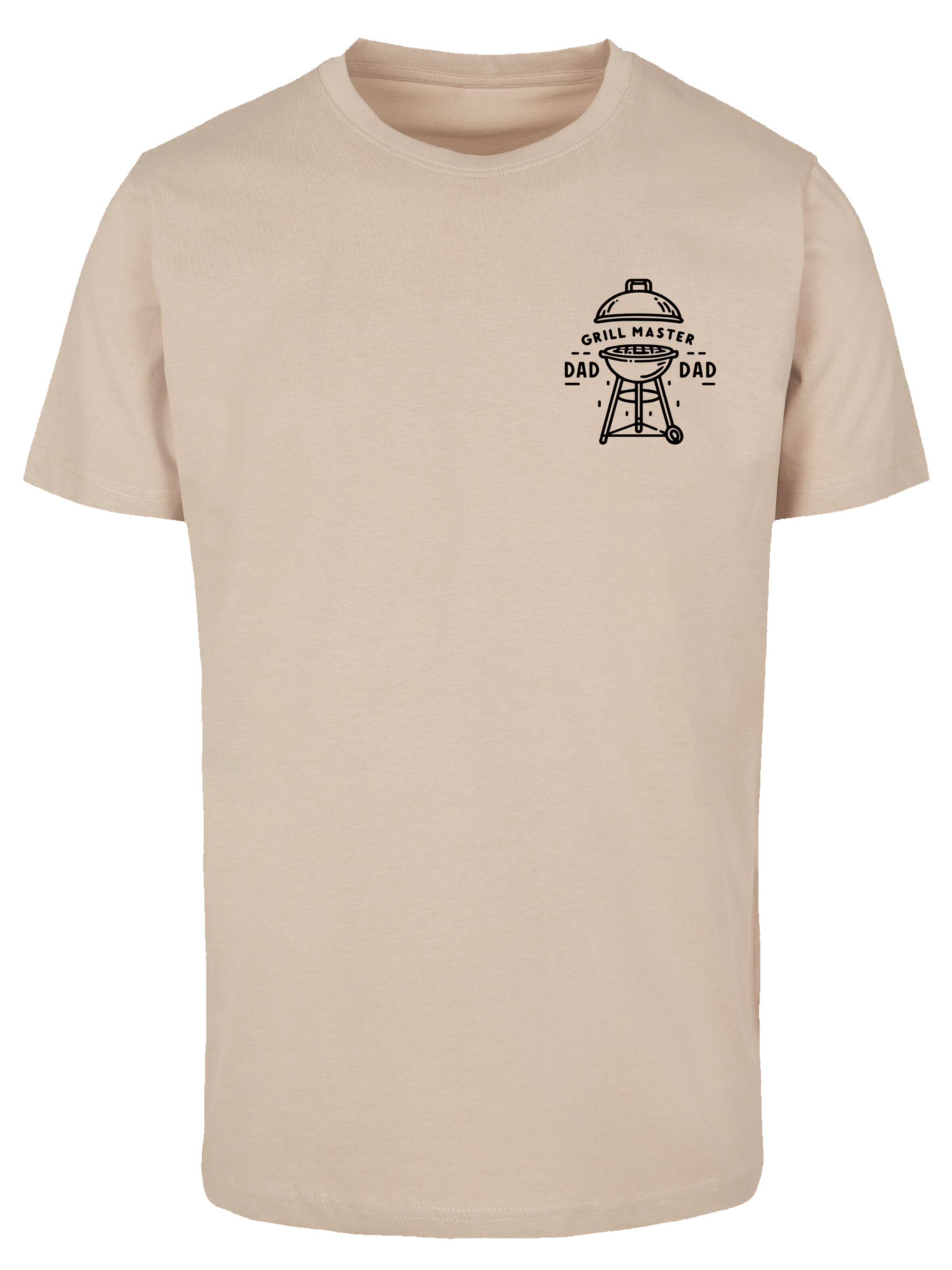 F4NT4STIC Shirt 'Vatertag Grill Master Für BBQ-Väter' in Beige: voorkant