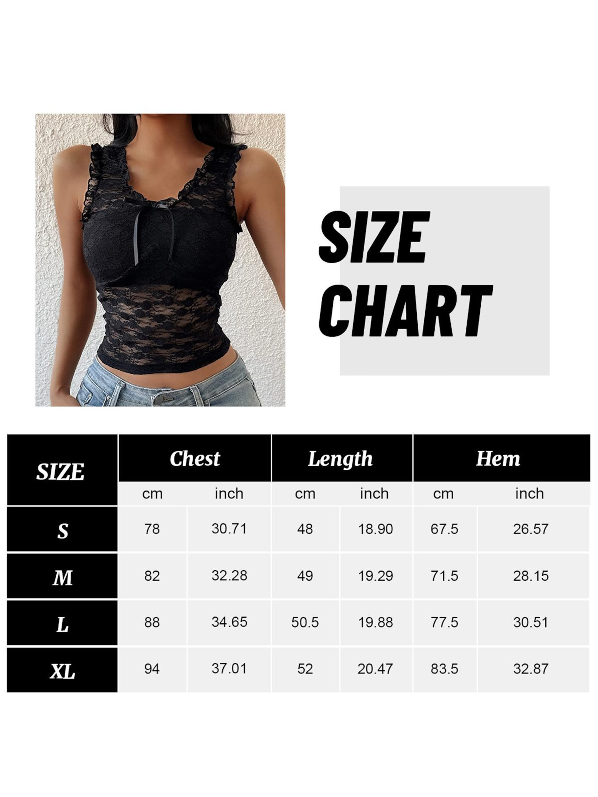 MEETWEE Slim fit Dungarees 'Mini Lace Top' in Black