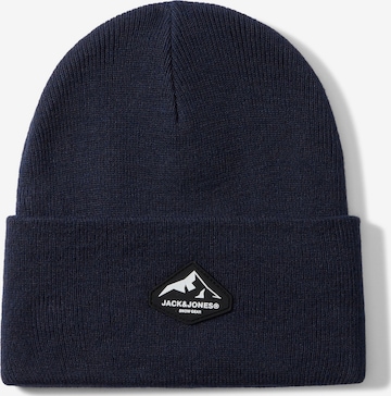 Jack & Jones Junior Čepice 'JACMOUNTAIN' – modrá: přední strana