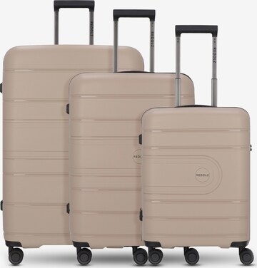 Ensemble de bagages Redolz en beige : devant