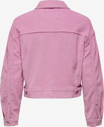 ONLY Prehodna jakna 'Malibu' | roza barva