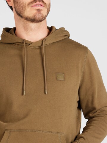 BOSS Sweatshirt 'Wetalk' in Brown