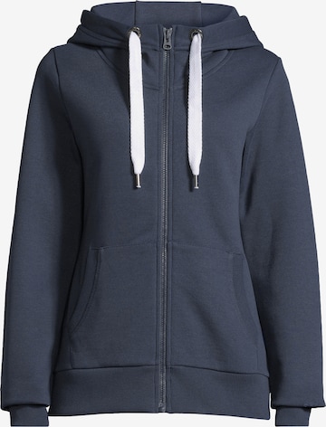 salzhaut Sweatjacke 'Sööte' in Blau: Vorderseite