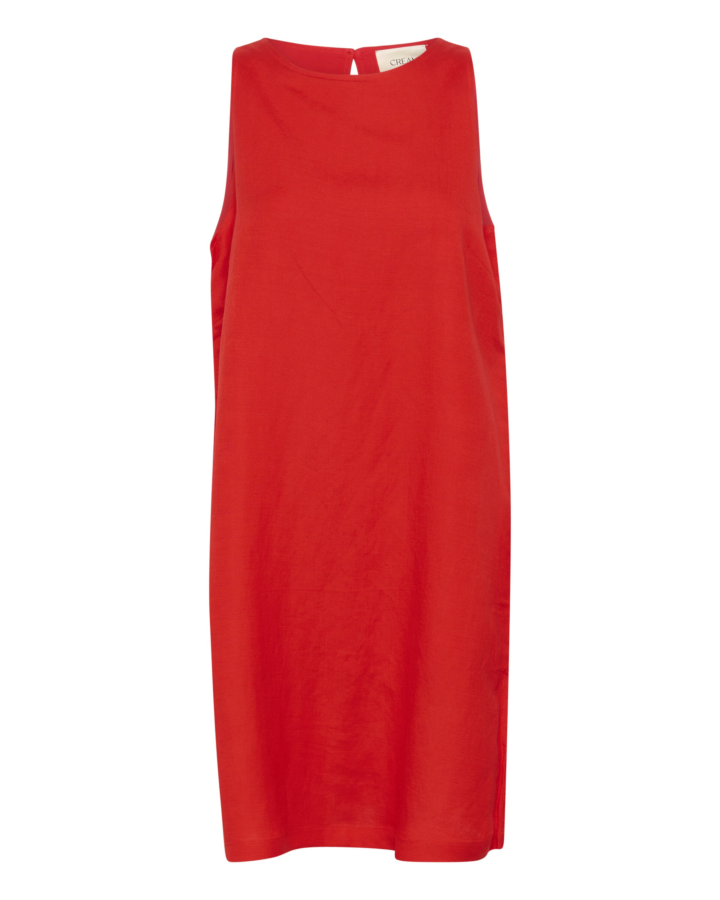 Cream Jurk 'Linna' in Rood: voorkant