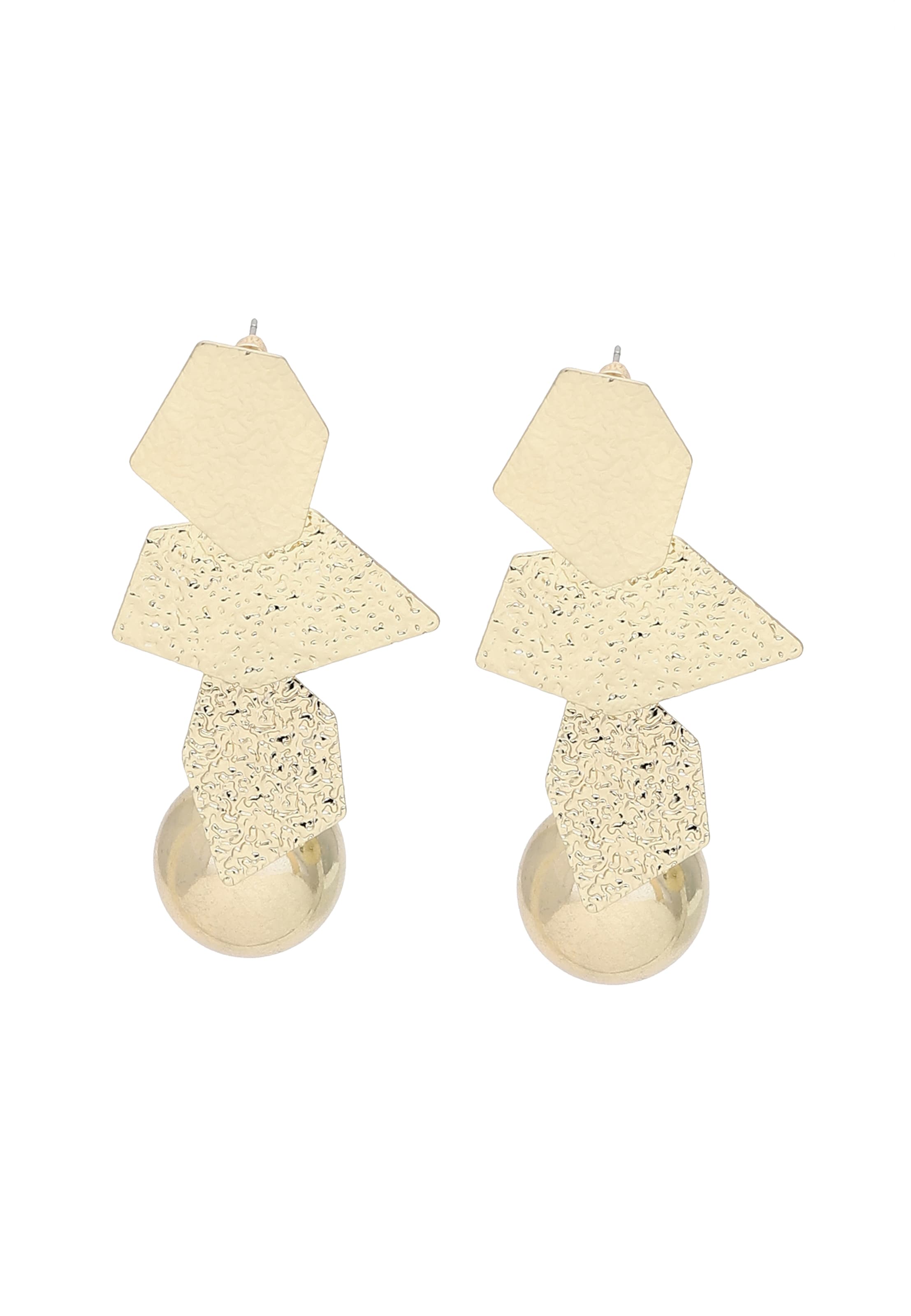 Boucles d'oreilles 'Orabel' SOHI en or : devant