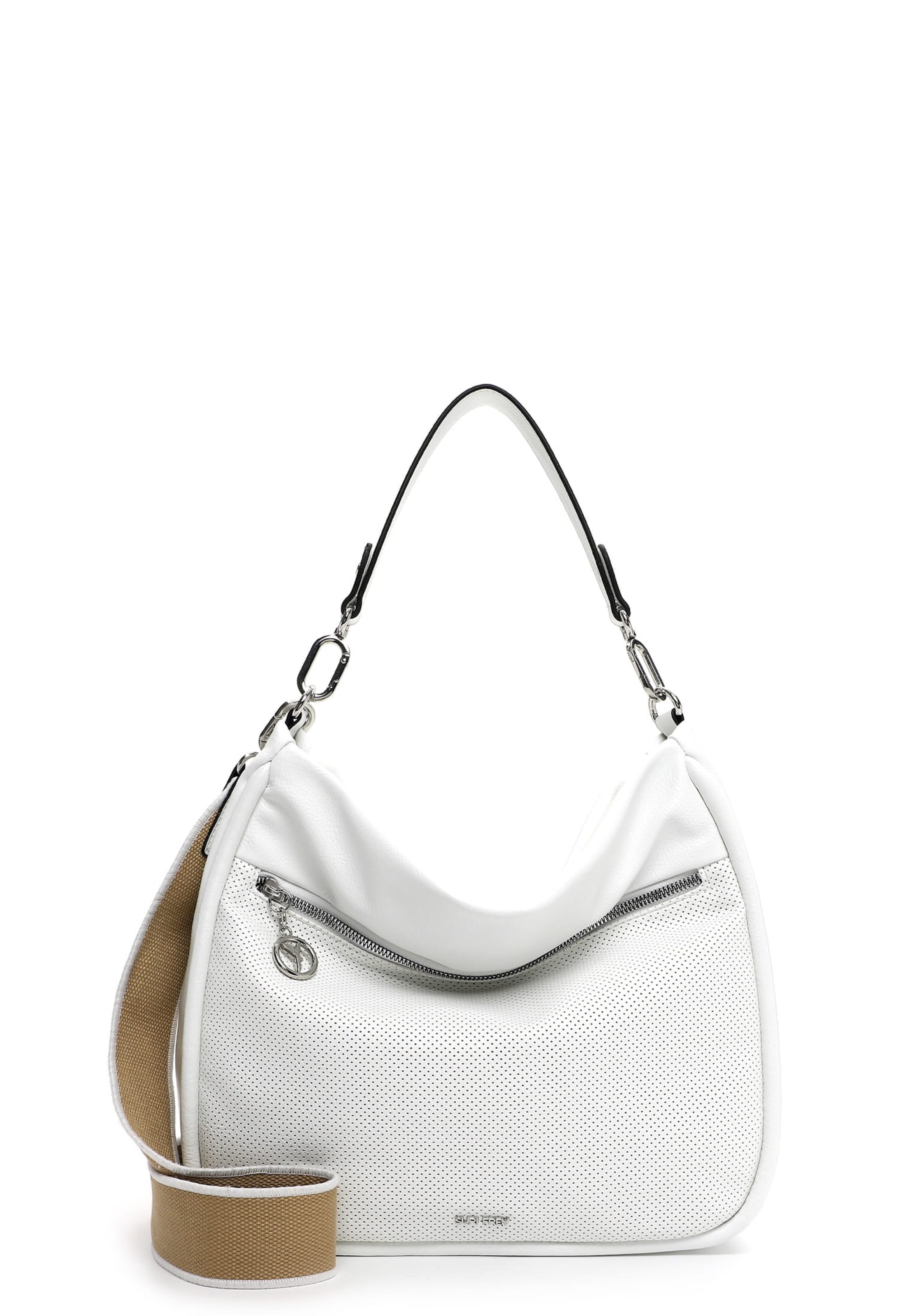 Borsa a spalla 'PATSY' di Suri Frey in bianco: frontale
