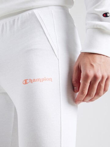 Effilé Pantalon Champion Authentic Athletic Apparel en blanc
