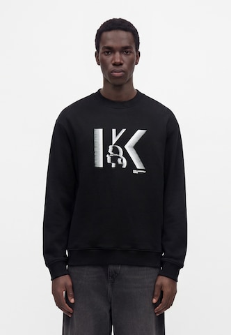KARL LAGERFELD JEANS Суичър в черно: отпред