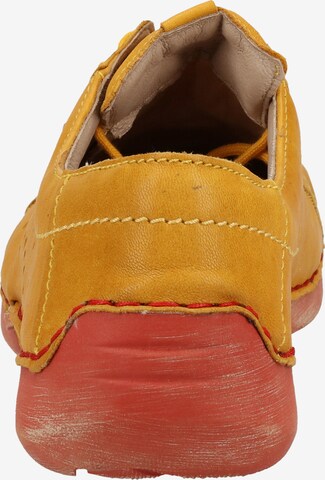 JOSEF SEIBEL Lace-Up Shoes 'Fergey 73' in Yellow