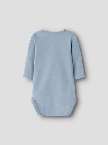 NAME IT Romper/Bodysuit 'NBMLIFE' in Blue