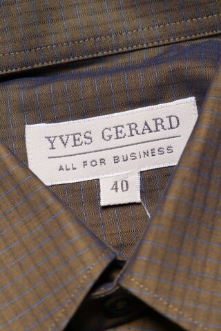 YVES GERARD Button Up Shirt in M in Brown