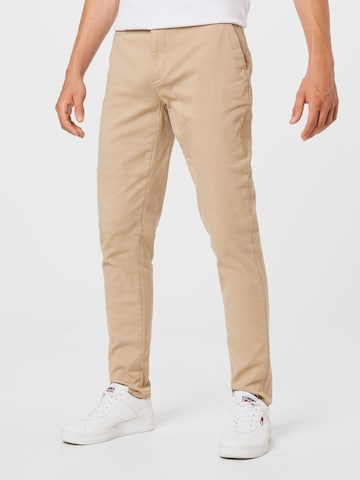 Les Deux Slimfit Chinohousut 'Pascal' värissä beige: edessä