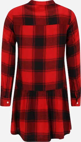 Gap Petite Košilové šaty – červená