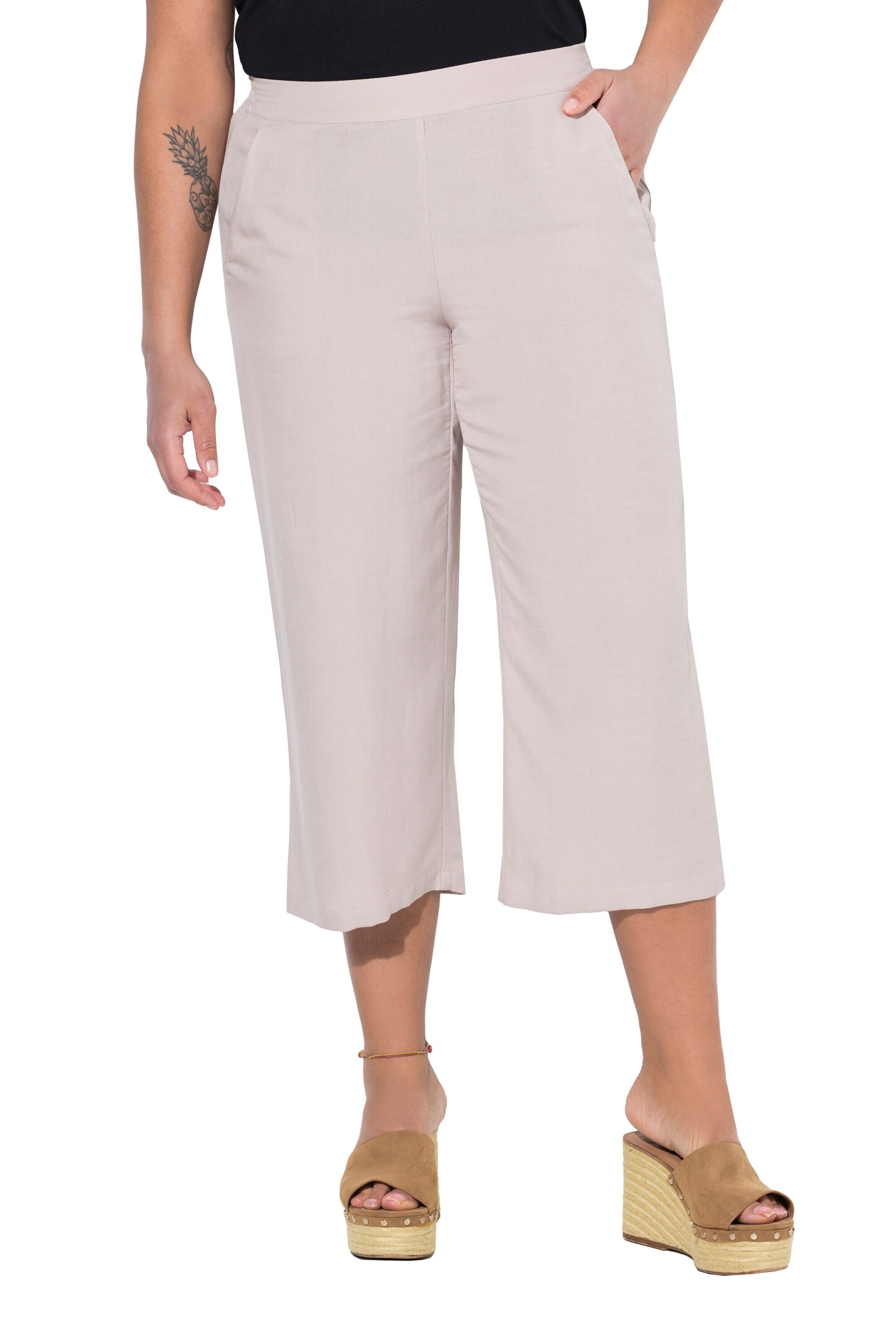 MIAMODA Wide Leg Hose in Beige: Vorderseite