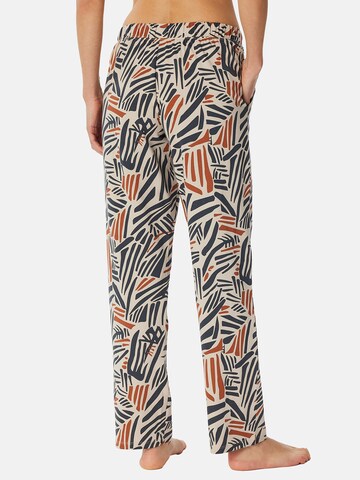 SCHIESSER - Pantalón de pijama 'Mix & Relax' en beige