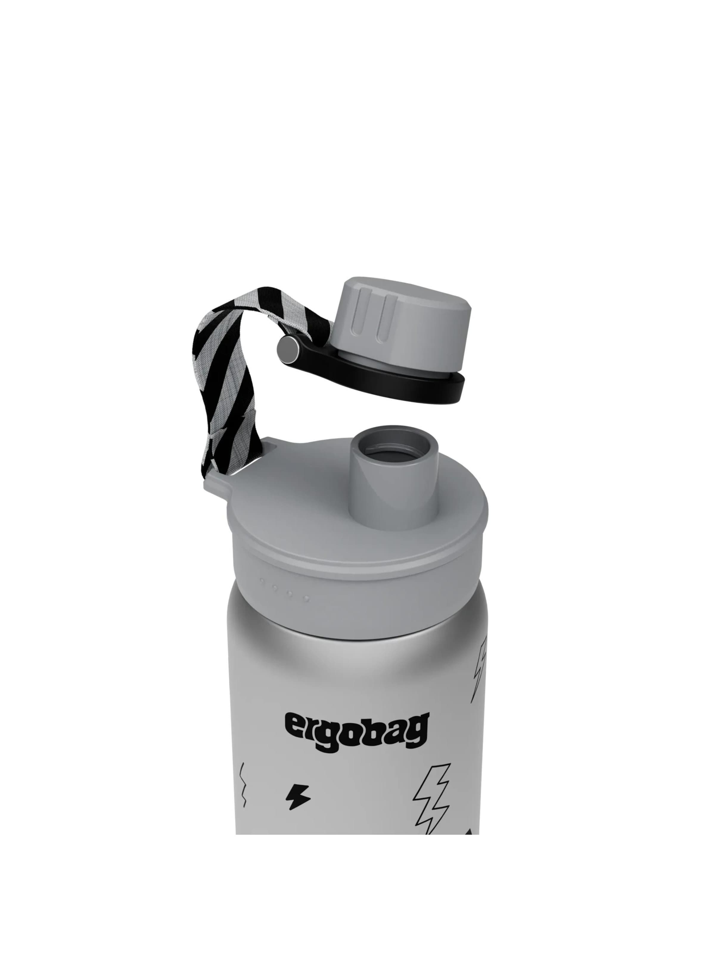 ergobag Drinking Bottle 'Trinkflasche Edelstahl Trinkflasche' in Black