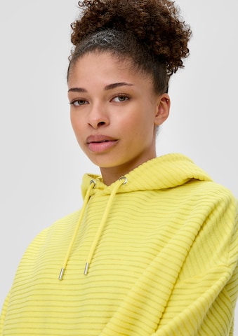 Sweat-shirt QS en jaune