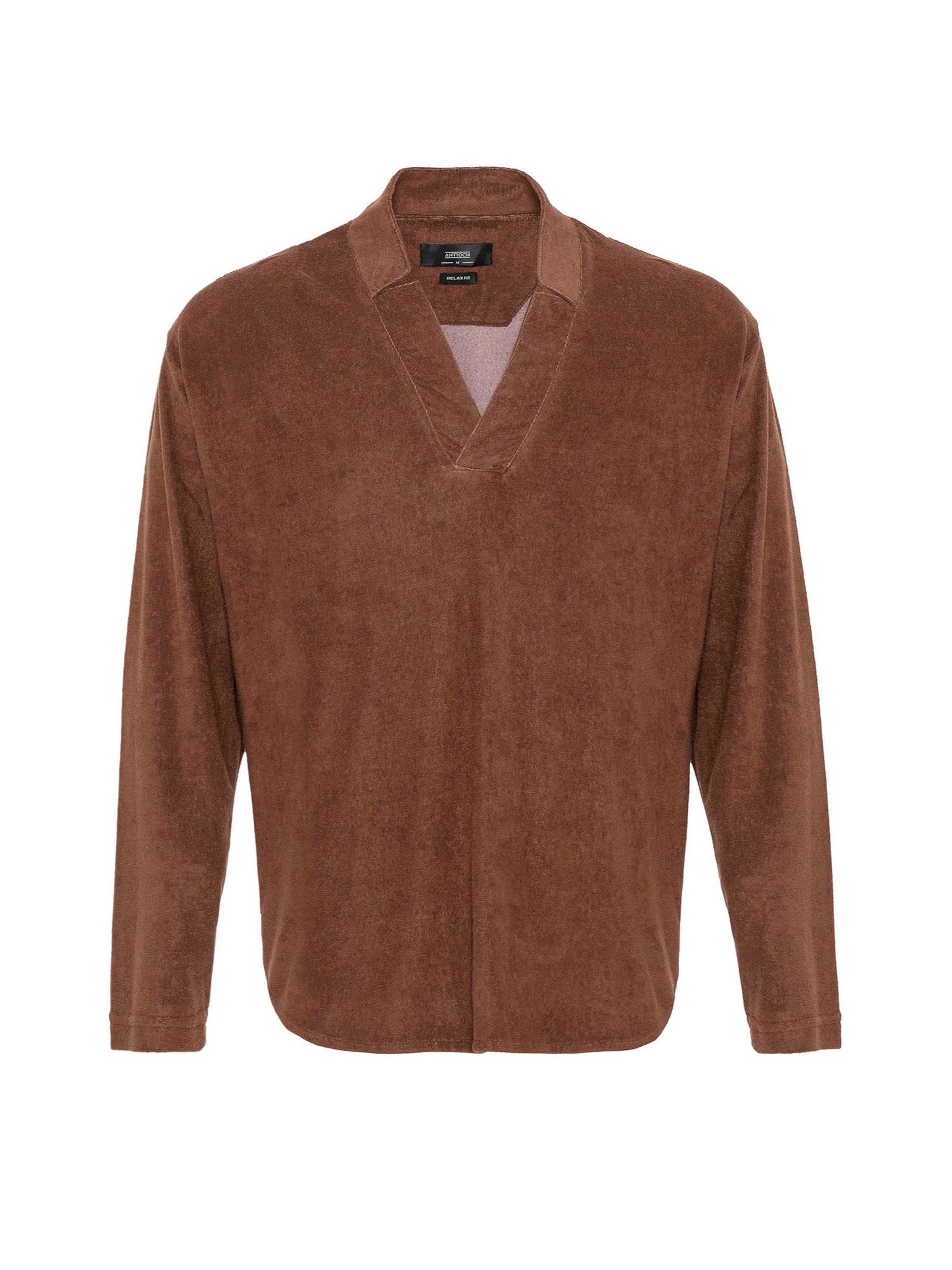 Antioch Regular fit Póló - barna: elől