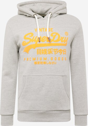 Sweat-shirt Superdry en gris : devant