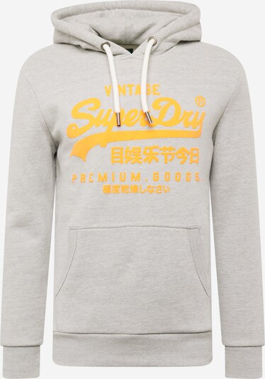 Superdry Sweatshirt in graumeliert / hellorange, Produktansicht
