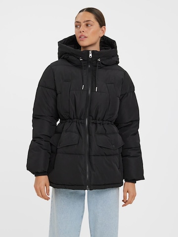 VERO MODA Winterjas 'Elanor' in Zwart: voorkant