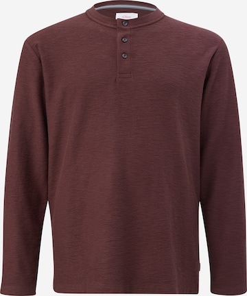 s.Oliver Men Big Sizes Shirt in Red: front