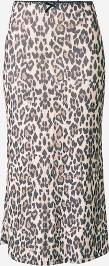 Sijonas iš Gina Tricot, spalva – ruda / kapučino spalva / grafito / juoda, Prekių apžvalga