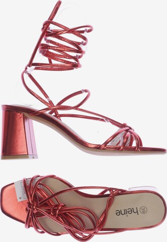 heine Sandals & High-Heeled Sandals in 39 in Red: front