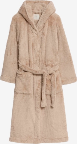 Marks & Spencer Bademantel lang in Beige: Vorderseite