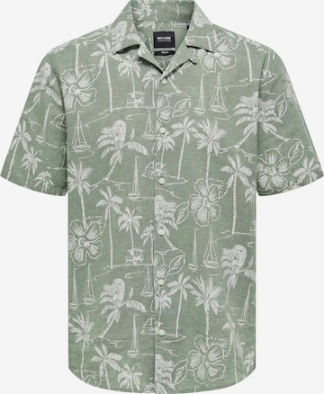 Chemise 'Caiden' Only & Sons en vert : devant