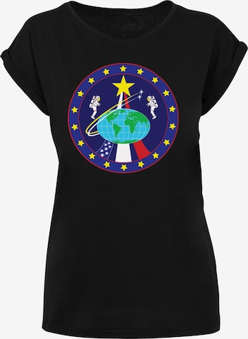 F4NT4STIC Shirt 'NASA Classic Globe Astronauts' in Black: front