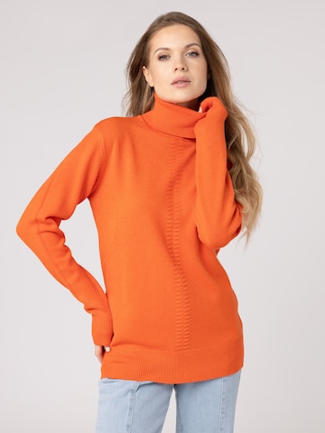 Pull-over Quiosque en orange : devant