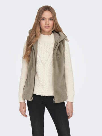 Gilet 'MALOU' di ONLY in beige: frontale