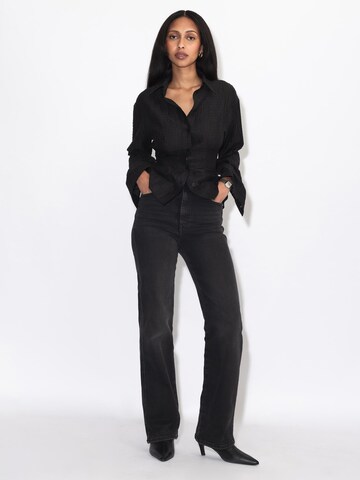 Dr. Denim Slim fit Jeans 'Moxy High Straight' in Black