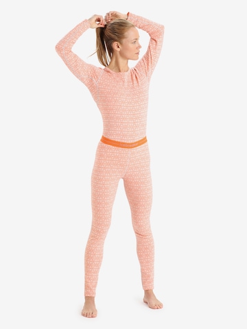 ICEBREAKER Skinny Sportsbukser 'Vertex Leggings Alpine Geo' i hvid