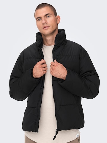 Only & Sons Winter Jacket 'Everett' in Black