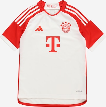 T-Shirt fonctionnel 'FC Bayern 23/24 Home' ADIDAS PERFORMANCE en blanc : devant