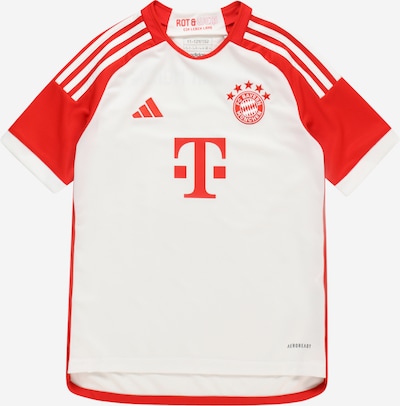 ADIDAS PERFORMANCE T-Shirt fonctionnel 'FC Bayern 23/24 Home' en rouge orangé / blanc, Vue avec produit