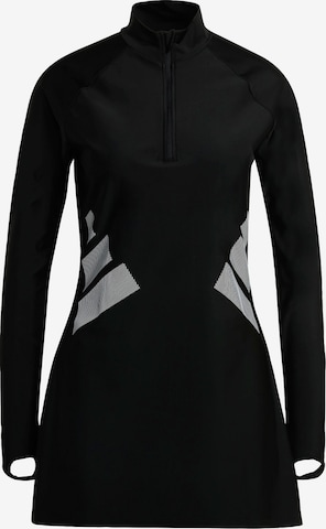 ADIDAS PERFORMANCE Athletic Tankini 'BIG BARS LONG SLEEVE SWIM' in Black: front