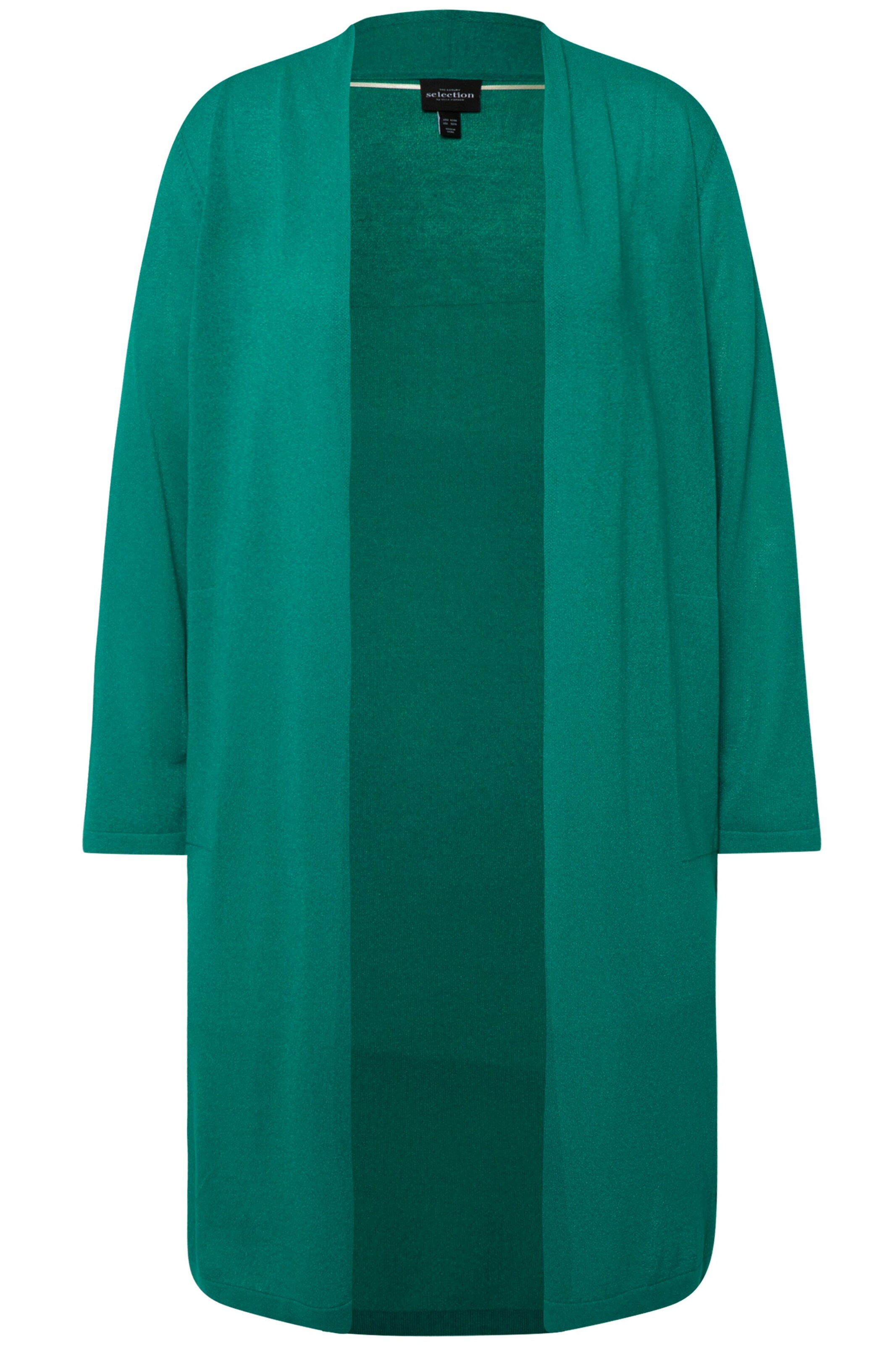 Ulla Popken Strickjacke in Grün: Vorderseite