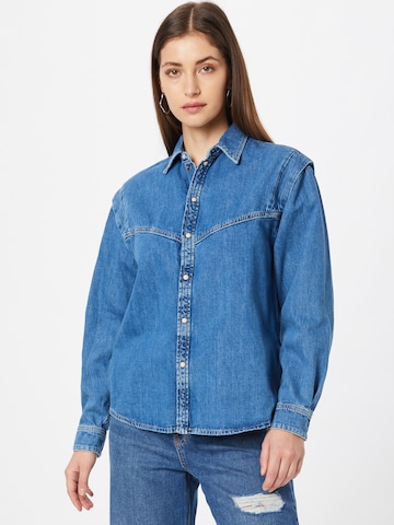 Pepe Jeans Blouse 'EVE' in Blauw: voorkant
