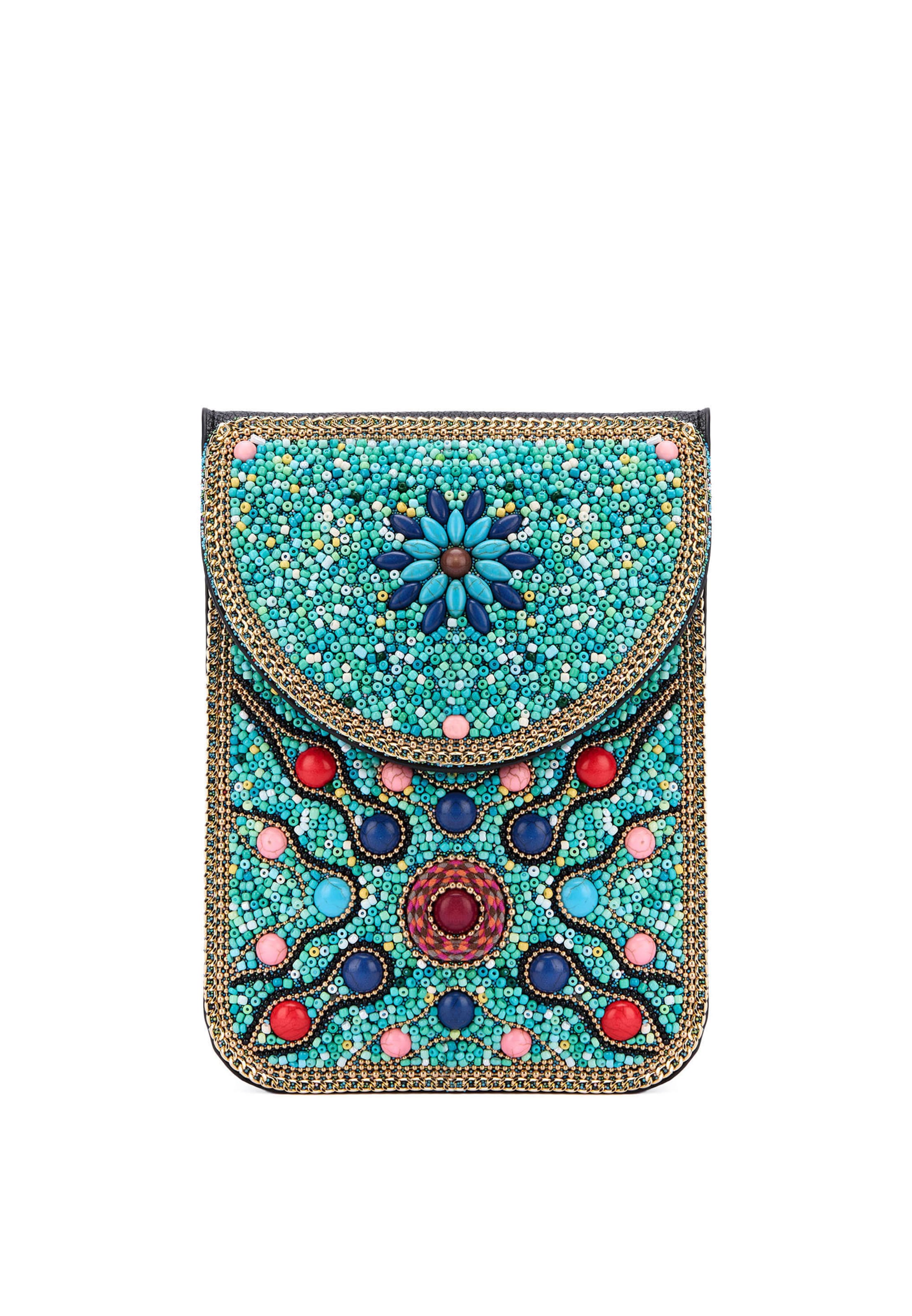 IZIA - Bolso de hombro en azul: frente