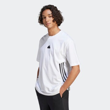 ADIDAS SPORTSWEAR Performance Shirt 'Future Icons 3-Stripes' in White: front