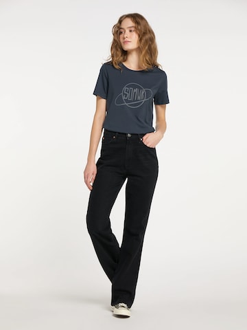 SOMWR T-Shirt 'THE PLANET#S HERE' in Blau