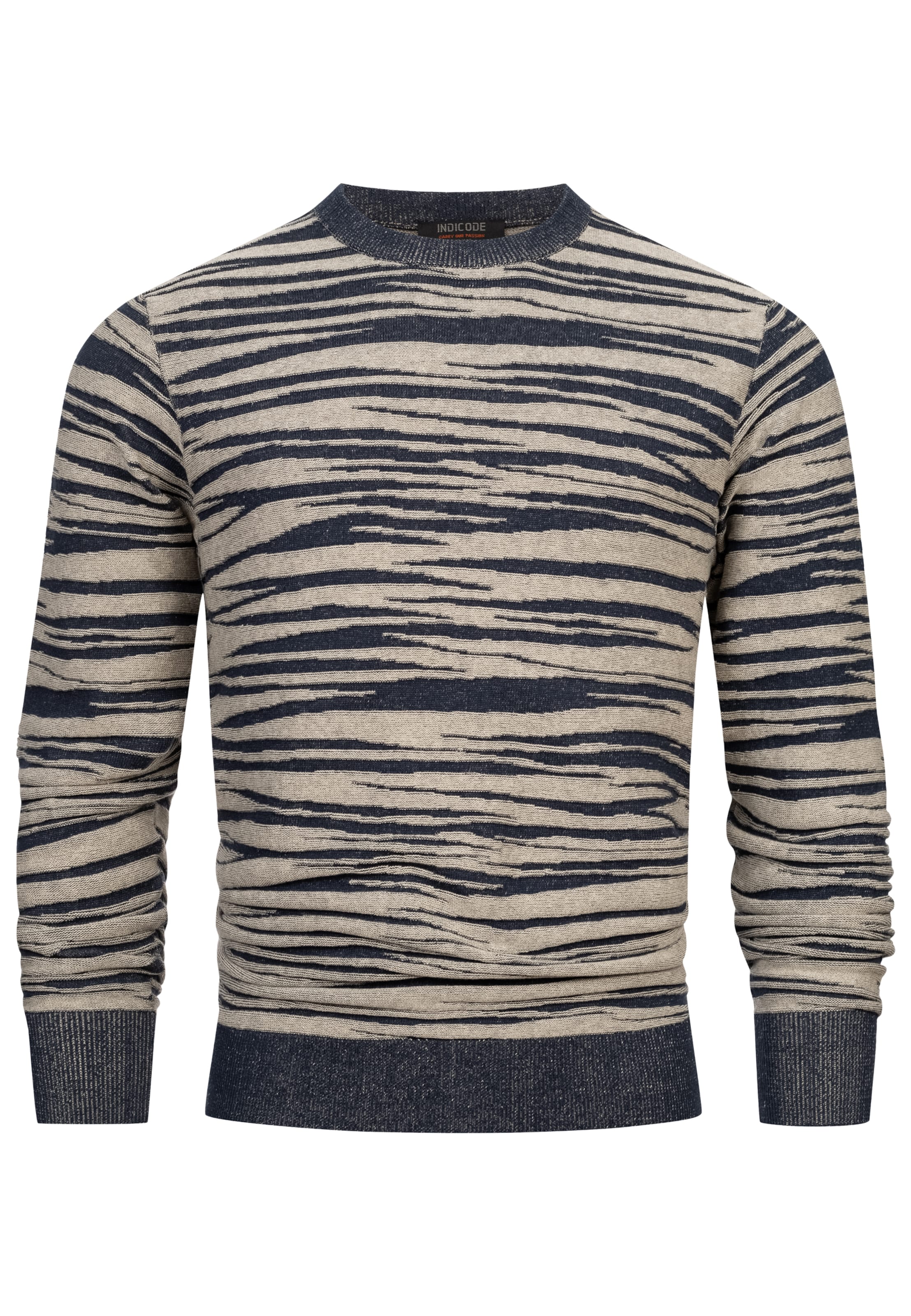 INDICODE JEANS Sweater 'INCapowlax' in Blue: front
