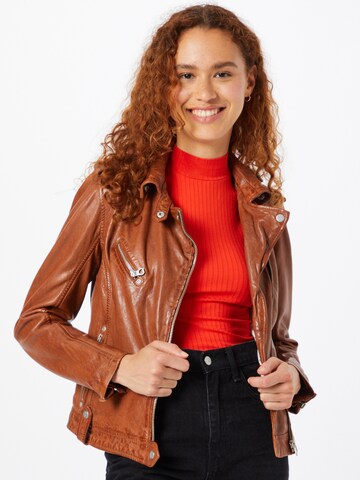 Gipsy Between-Season Jacket in Brown: front