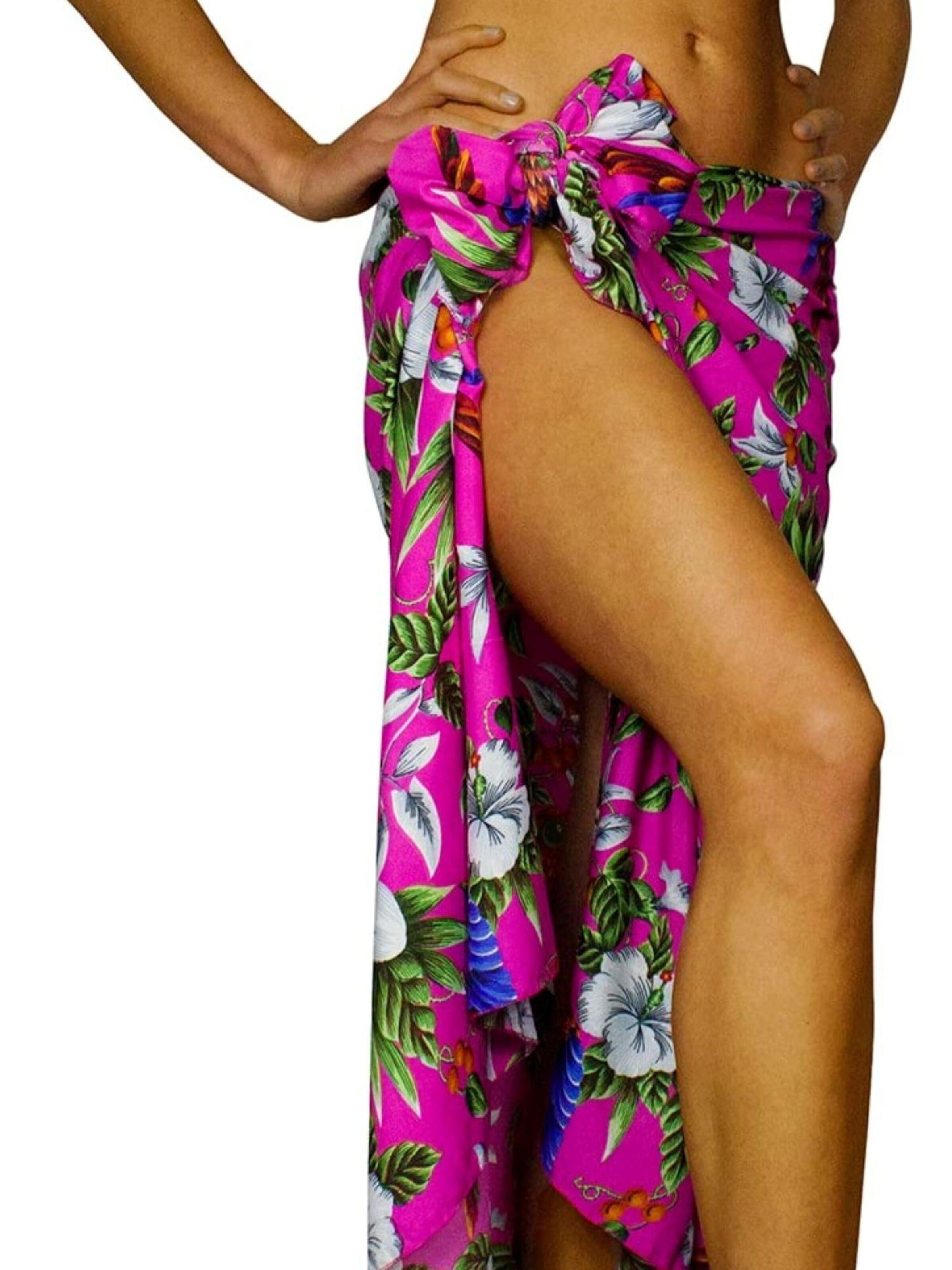 King Kameha Beach Towel 'Cherryparrot' in Pink