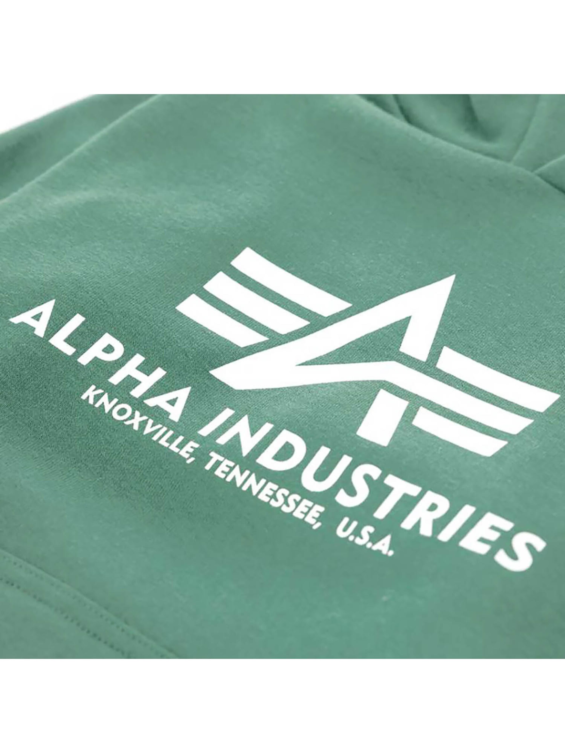 ALPHA INDUSTRIES Sweatshirt 'Basic' in Green