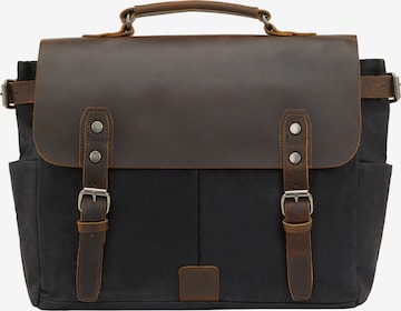 DreiMaster Vintage Lähettilaukku värissä musta: etupuoli